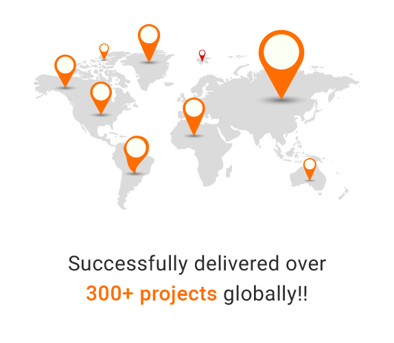 Succesfully delivered 300+ projects globally